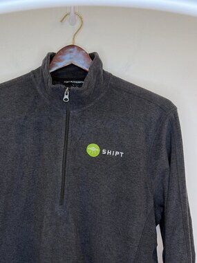 Shipt Shopper Fleece Quarterzip Pullover Unisex Medium Gray Port Authority